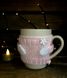 Чашка молочная в вязаном свитере - розовая 216844520 фото