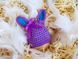 Пасхальный декор. Шапочка на яйца - Кролик фиолетовый с бирюзовыми вставками. 234156375 фото 1