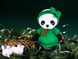Іграшка в'язана HandiCraft Панда у зеленому платті 378645438 фото 1