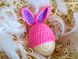 Пасхальный декор. Шапочка на яйца - Кролик малиновый с фиолетовыми вставками. 234165447 фото 1
