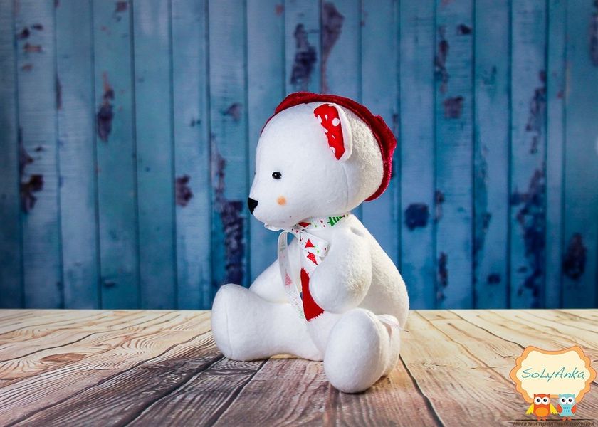 Мягкая игрушка Рождественский медвежонок 206438476 фото