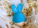 Великодній декор. Шапочка на крашанки - Кролик бірюзовий з блакитними вставками. 234171071 фото 1