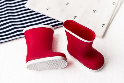 Обувь для куклы. Сапоги резиновые - красные 245561708 фото