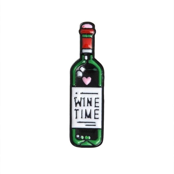 Значок, пін - Комплект Пляшка вина та Келих, Wine Time 244812831 фото
