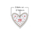 Гудзик дерев'яний сердечко в скандинавському стилі 206443099 фото 3