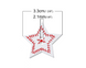 Пуговица деревянная - звезда в скандинавском стиле 206443141 фото 3