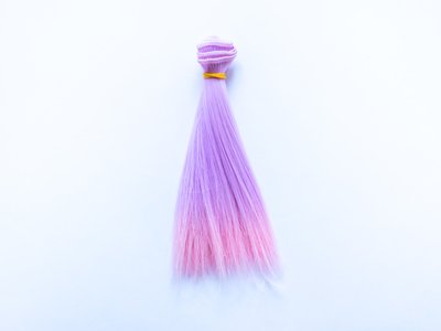 Let's make Волосы для куклы, Тресcы 15 см. Цветные с омбре. 2 (254908359) 254908359 фото