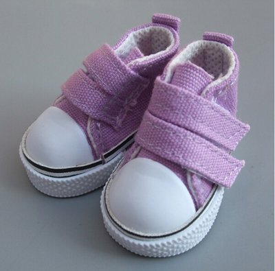 Взуття для ляльки Let's make Кеди на липучці фіолетові 314984312 фото
