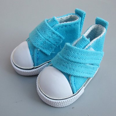 Взуття для ляльки Let's make Кеди на липучці блакитні 314988989 фото