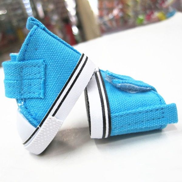 Взуття для ляльки Let's make Кеди на липучці блакитні 314988989 фото