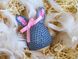 Пасхальный декор. Шапочка на яйца - Кролик темно-серый с розовыми вставками. 234158454 фото 1