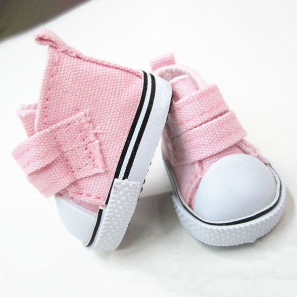 Взуття для ляльки Let's make Кеди на липучці рожеві 315004895 фото
