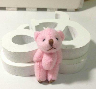 Let's make Игрушка для куклы 6 см - мишка розовый (229326244) 229326244 фото